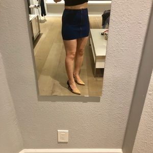 Armani Exchange blue mini skirt
